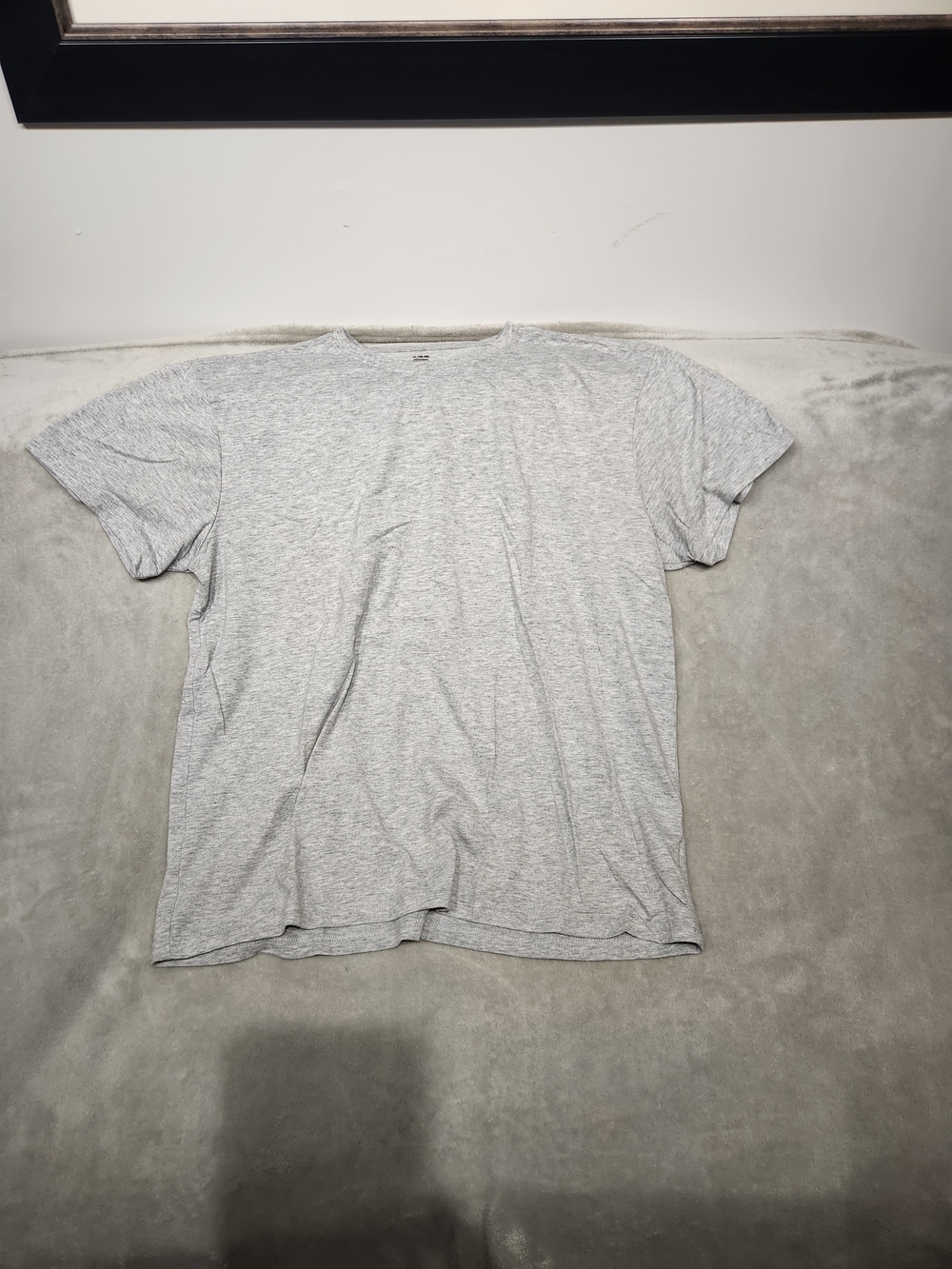 Athletic Works Men's Short Sleeve Crew Neck T-Shirt - Heather Gray
